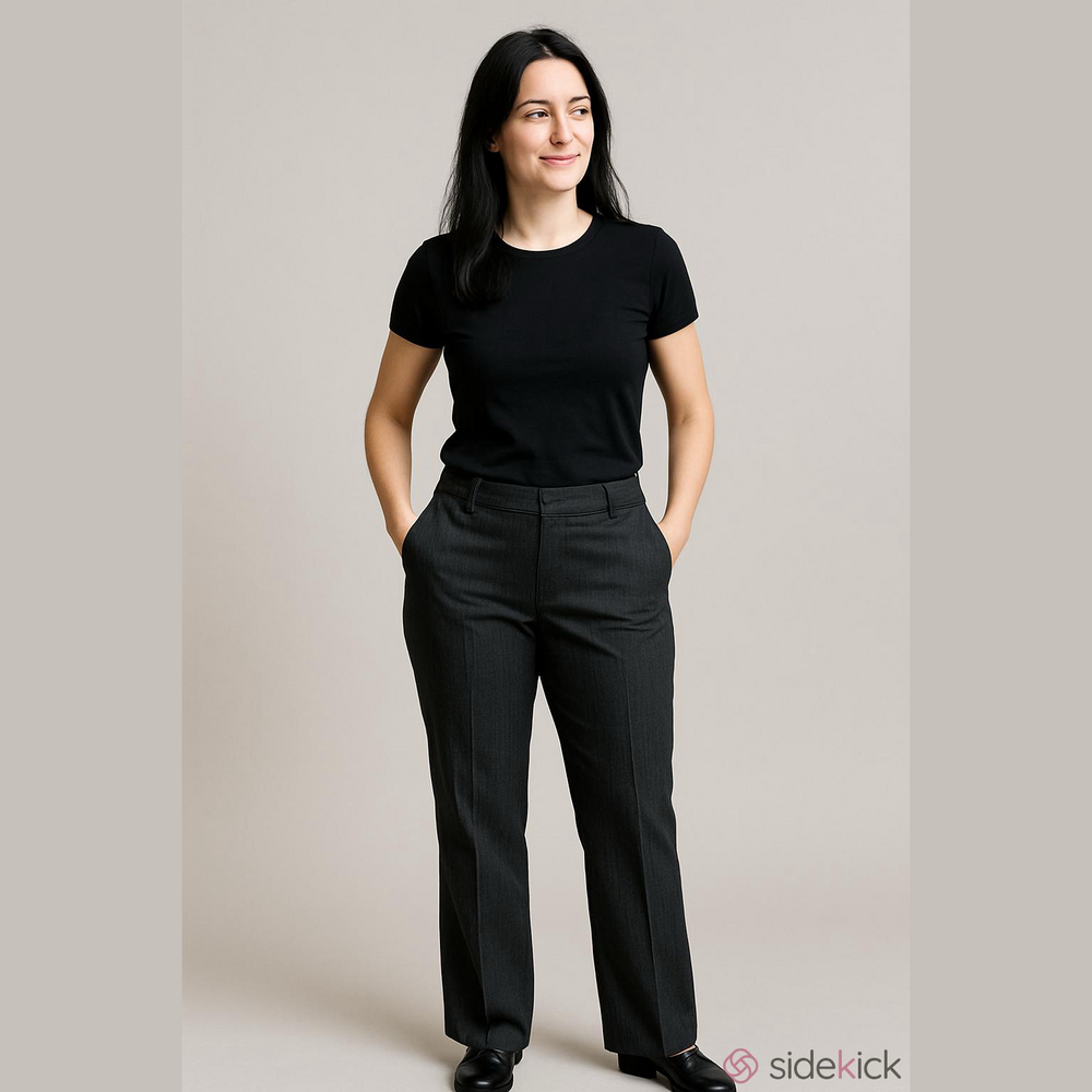 Talbots Black Straight-Leg Dress Pants